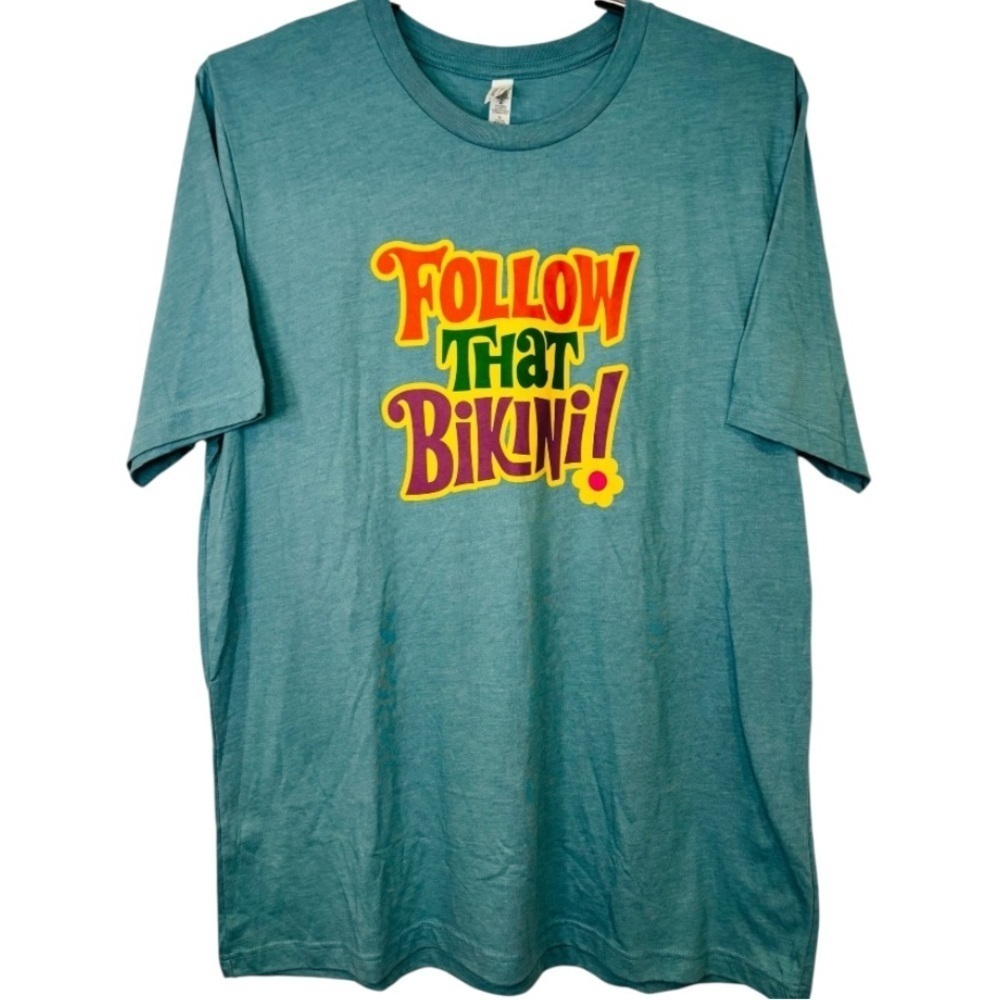 NWT Bella Canvas Teal “Follow That Bikini Shirt